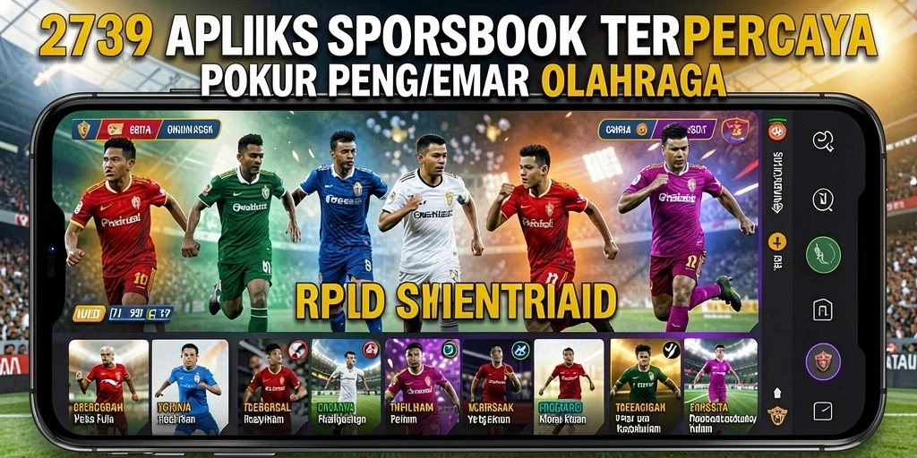 Tampilan aplikasi 2739 dengan fitur Sportsbook yang menarik.