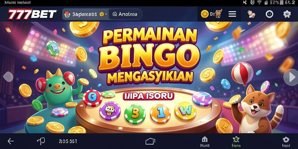 Tampilan gameplay Bingo yang menarik di 777BET.
