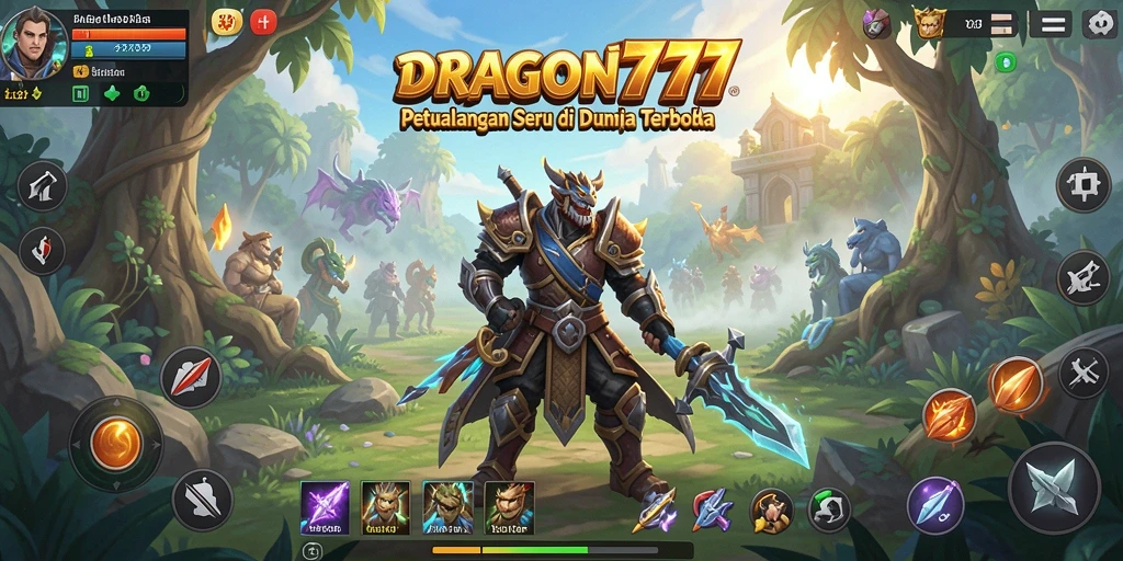 Tampilan gameplay seru dalam dunia terbuka DRAGON777.