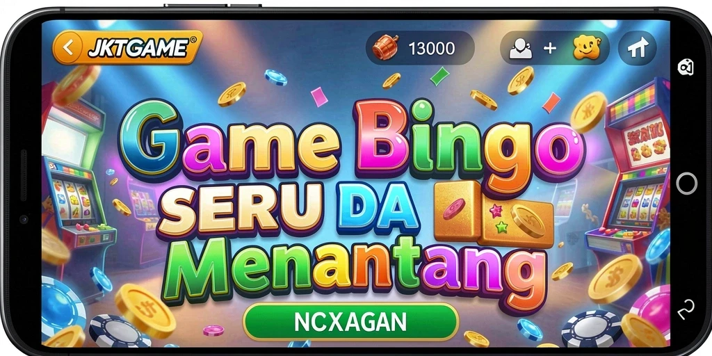 Tampilan gameplay seru pada JKTGAME dengan elemen Bingo yang menarik.