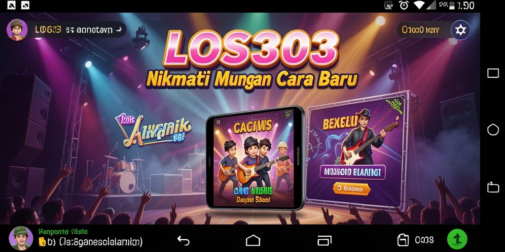 Tampilan gameplay menarik dari LOS303 yang menggabungkan musik dan permainan.