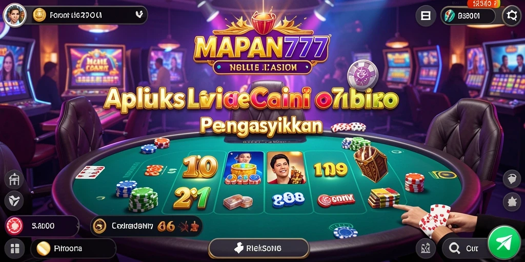 Tampilan gameplay Live Casino yang mendebarkan dan interaktif.