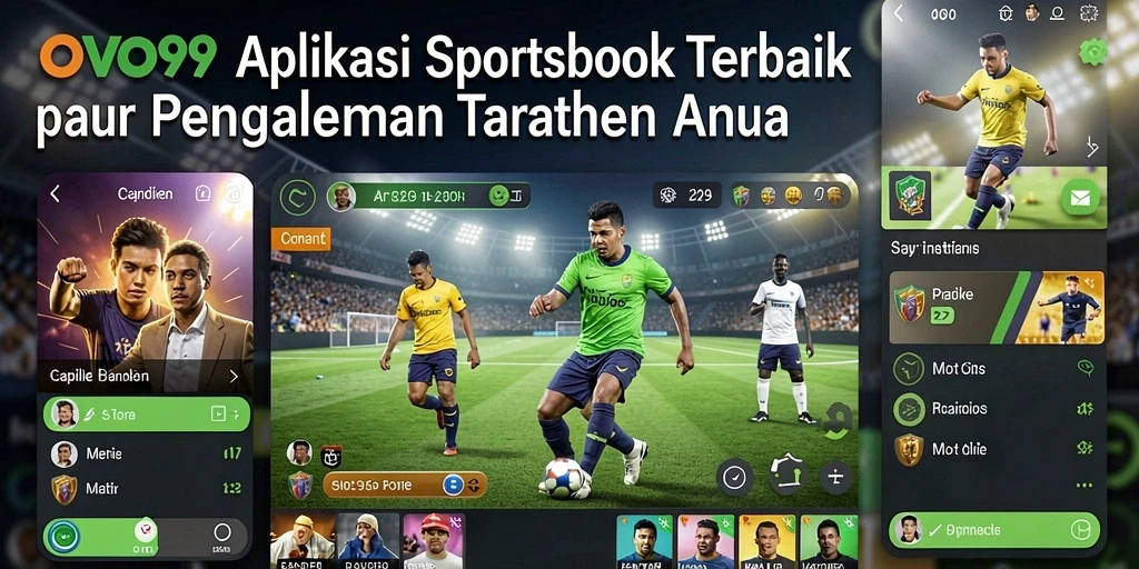 Tampilan interaktif dari aplikasi OVO99 saat melakukan taruhan Sportsbook.