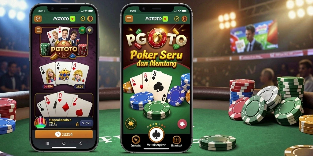 Tampilan menarik saat memainkan game Poker di PGTOTO.