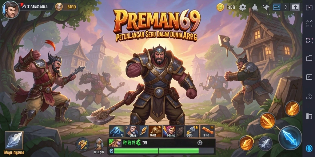 Tampilan seru gameplay ARPG di PREMAN69 dengan aksi yang mendebarkan.