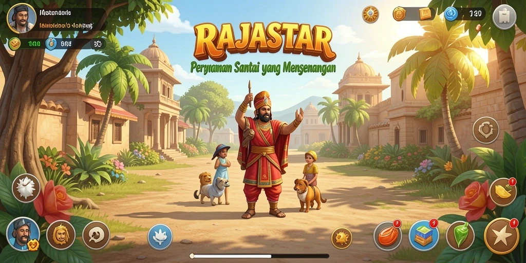 Tangkapan layar gameplay menarik di RAJASTAR yang menunjukkan tantangan seru.
