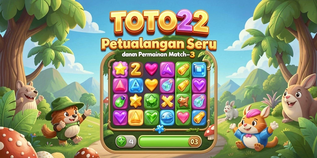 Tampilan gameplay seru dari TOTO22 dengan kombinasi objek yang memukau.
