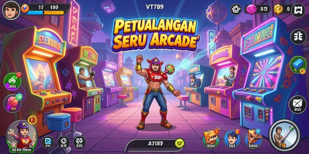 Tampilan gameplay seru dari VT789 yang penuh aksi arcade.