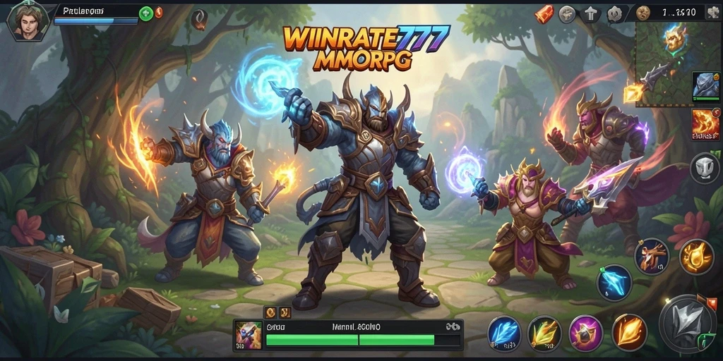 Tampilan gameplay WINRATE777 yang memukau di dunia MMORPG.